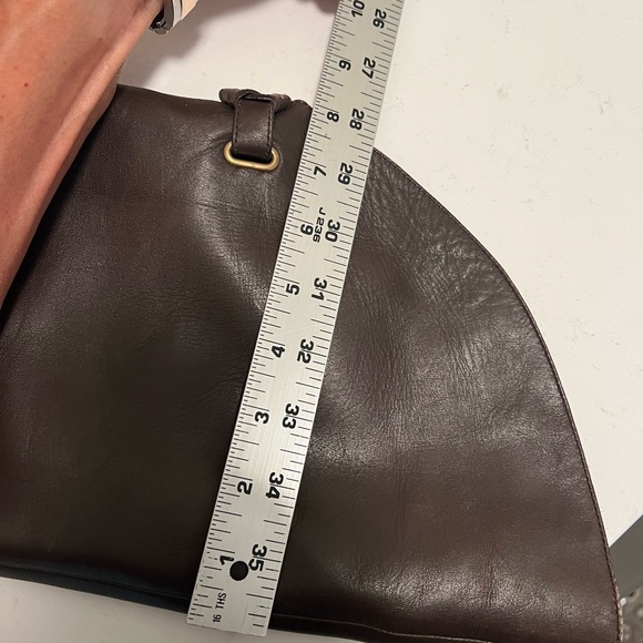 COACH Cheyenne Dark Brown Leather Over the Knee Fold Down Boots - 9 - Picture 11 of 13